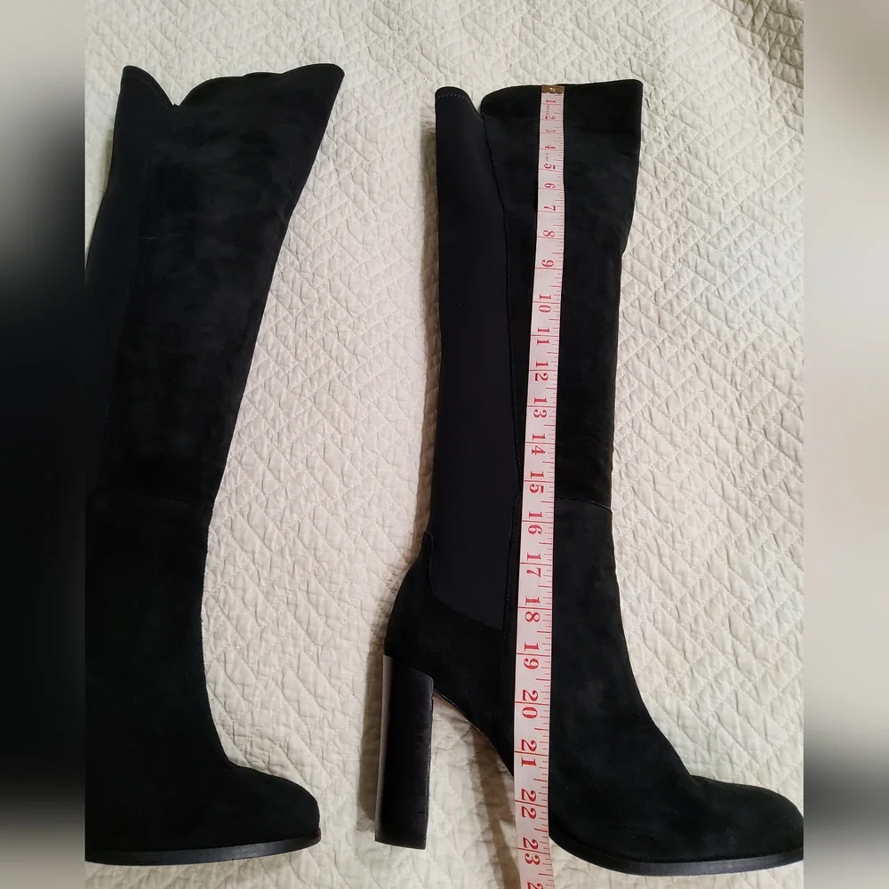 Animale Black Suede Over the Knee Boots
